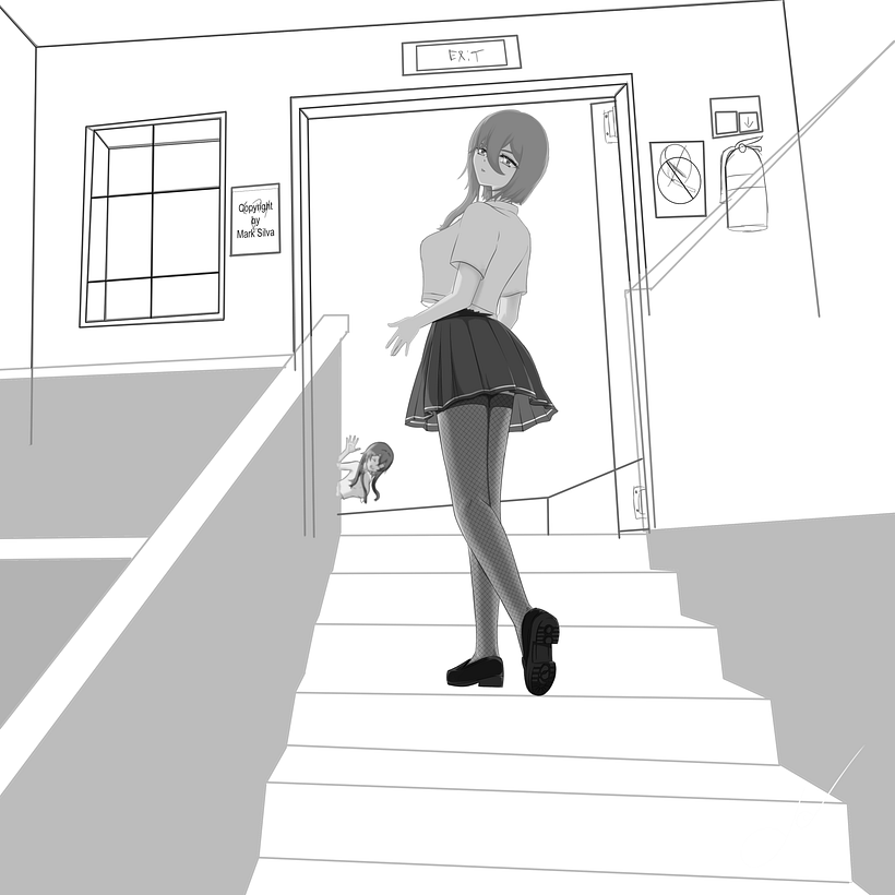 Meu projeto do curso: Ilustração digital de personagens mangá 3