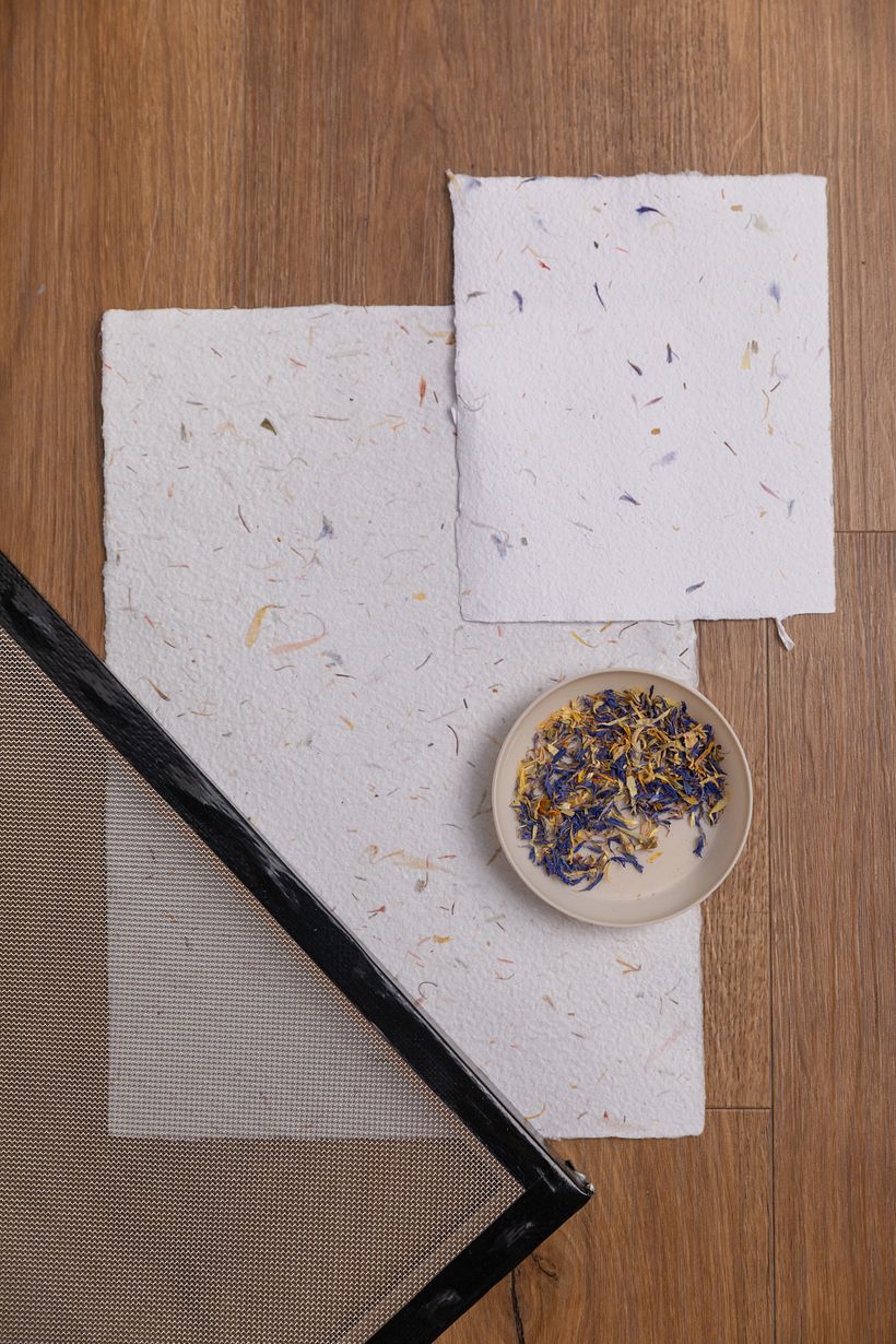 My project for course: Handmade Recycled Paper: Create a Stationery Set 4