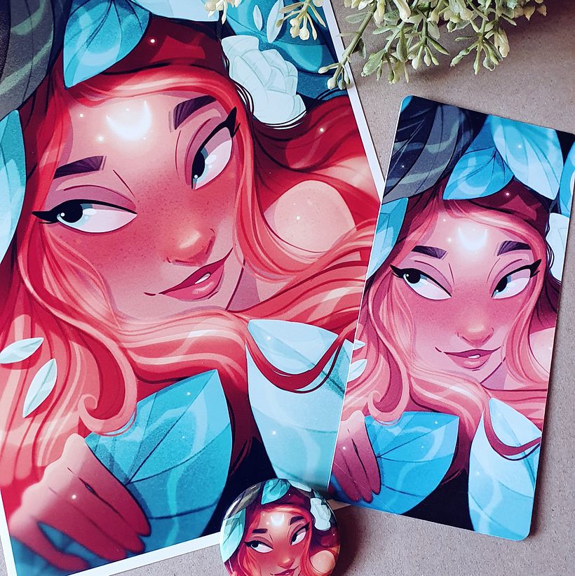 Set de Lámina, Punto de libro y chapa de "Rima"