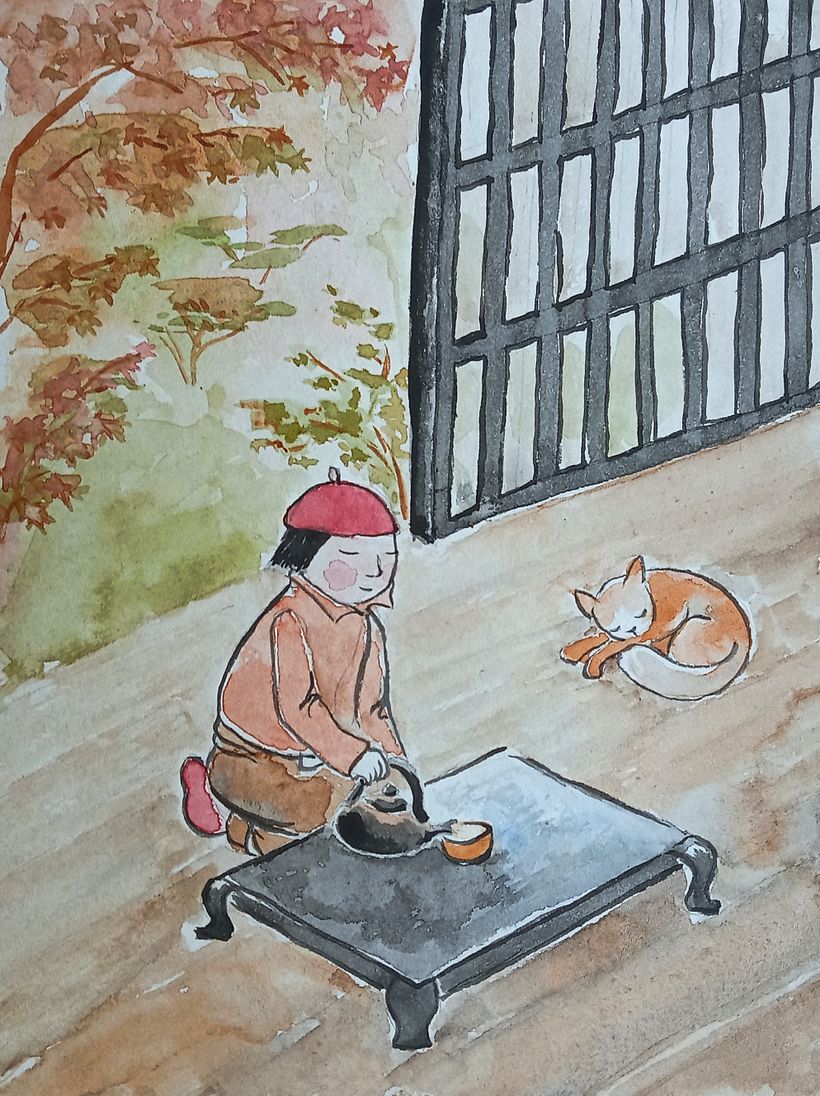 My project for course: Watercolor Illustration with Japanese Influence 12