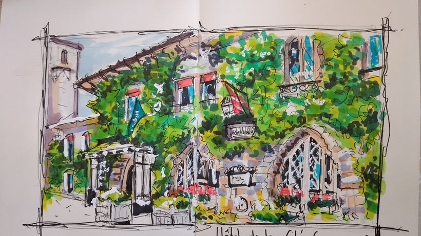 My project for course: Expressive Architectural Sketching with Colored Markers 4