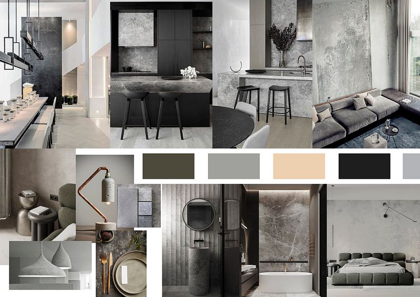 Simple modern loft apartment- cool version