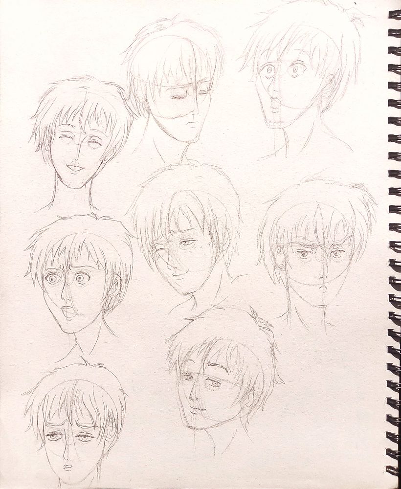 Del manual de dibujo, "Emociones y sentimientos. Cómo dibujar Anime" de Tadashi Ozawa