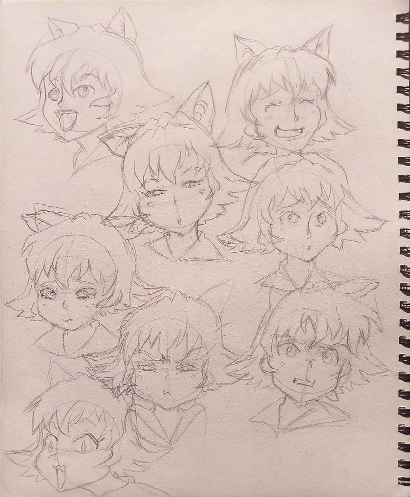 Del manual de dibujo, "Emociones y sentimientos. Cómo dibujar Anime" de Tadashi Ozawa