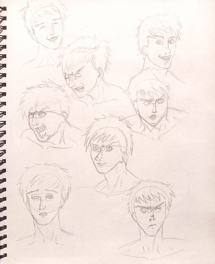 Del manual de dibujo, "Emociones y sentimientos. Cómo dibujar Anime" de Tadashi Ozawa