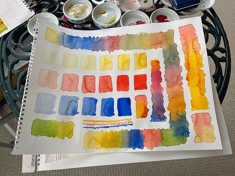 Transparencies, gradients, pressure and precision exercises.