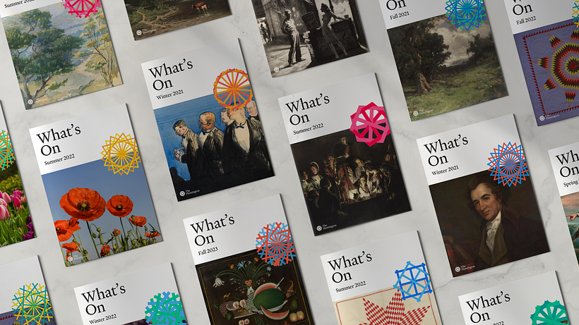 Speculative brochures for The Huntington using generated logos (Talia Cotton)