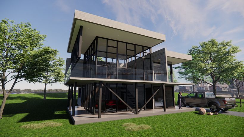 Mi proyecto del curso: Diseño y modelado arquitectónico 3D con Revit 4