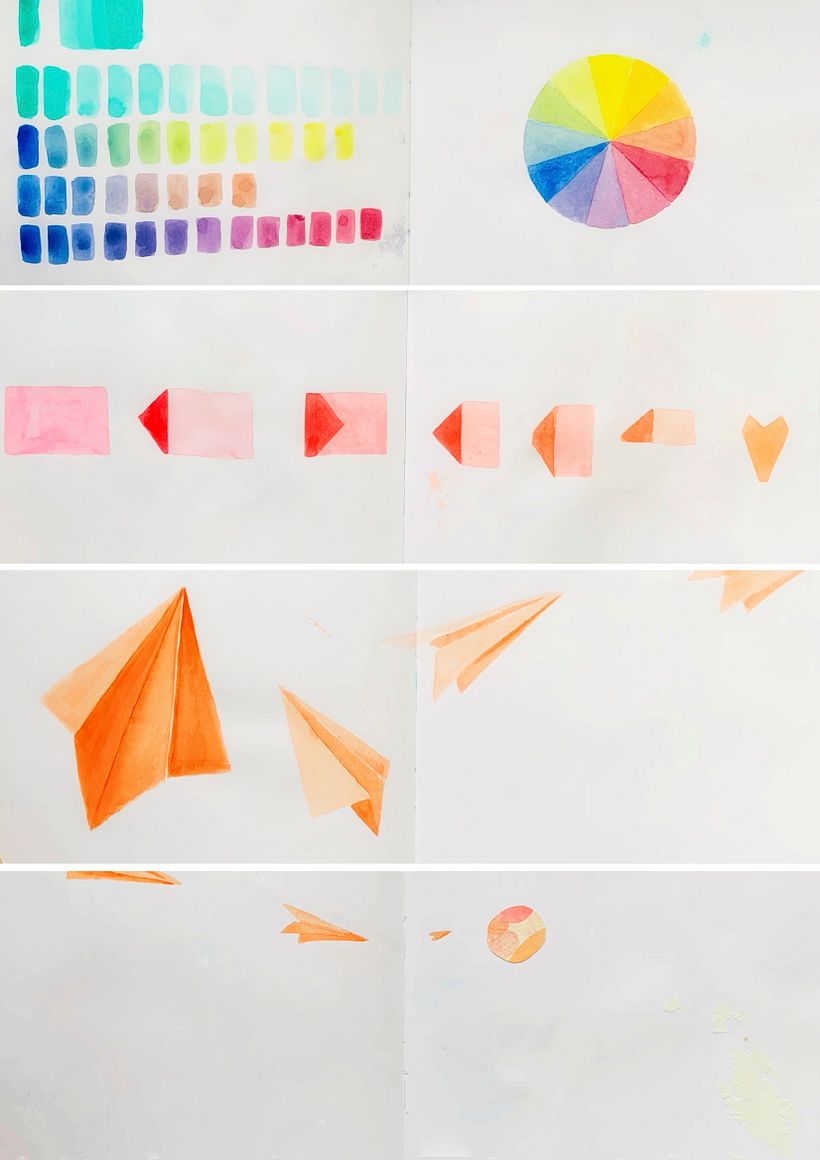 My project for course: Creative Watercolor Sketching for Beginners 9