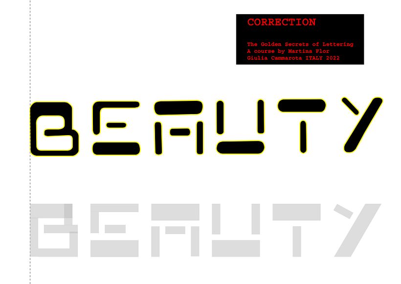 Beauty project_My project for course: The Golden Secrets of Lettering 6