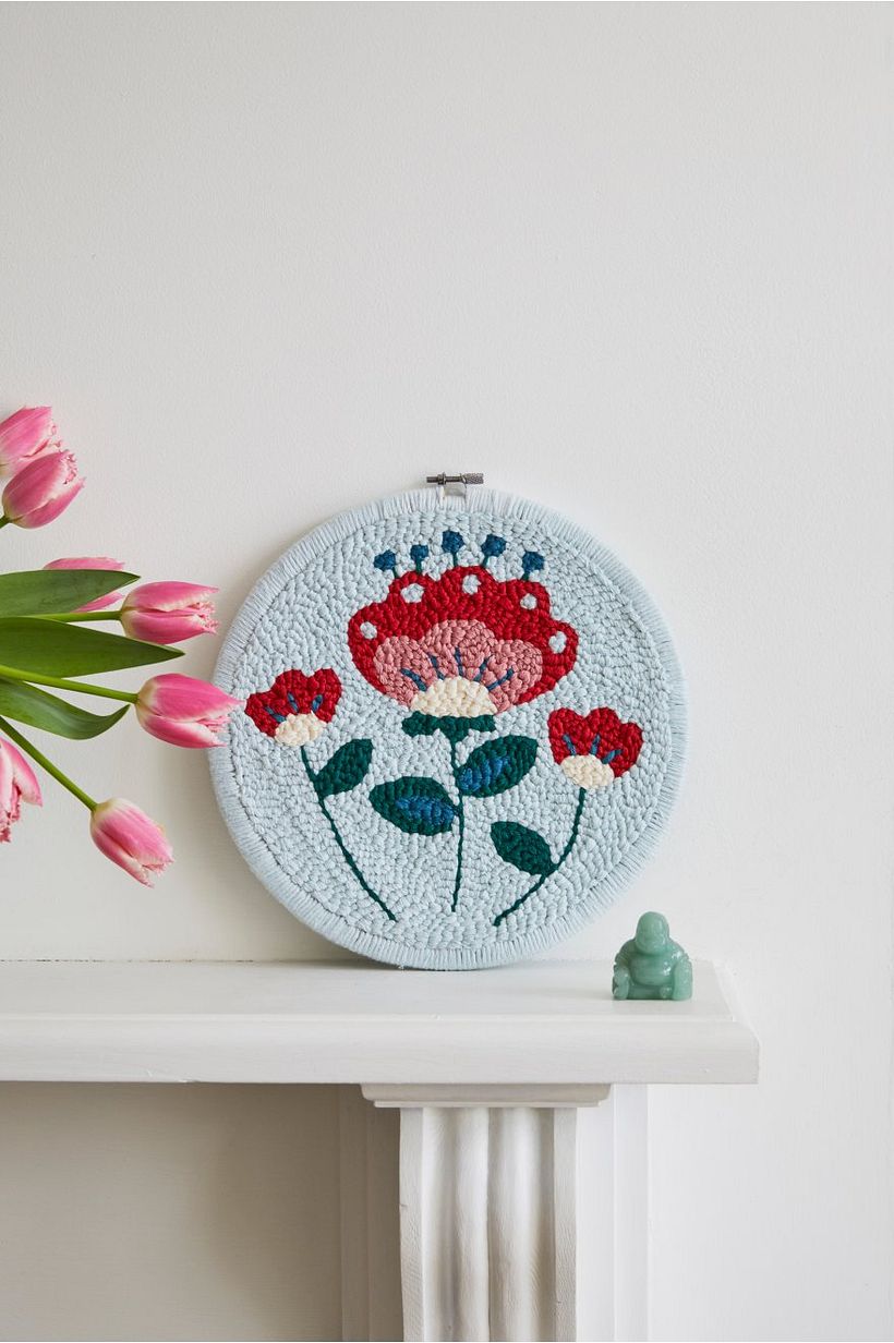 Bordando con punch needle para DMC 10