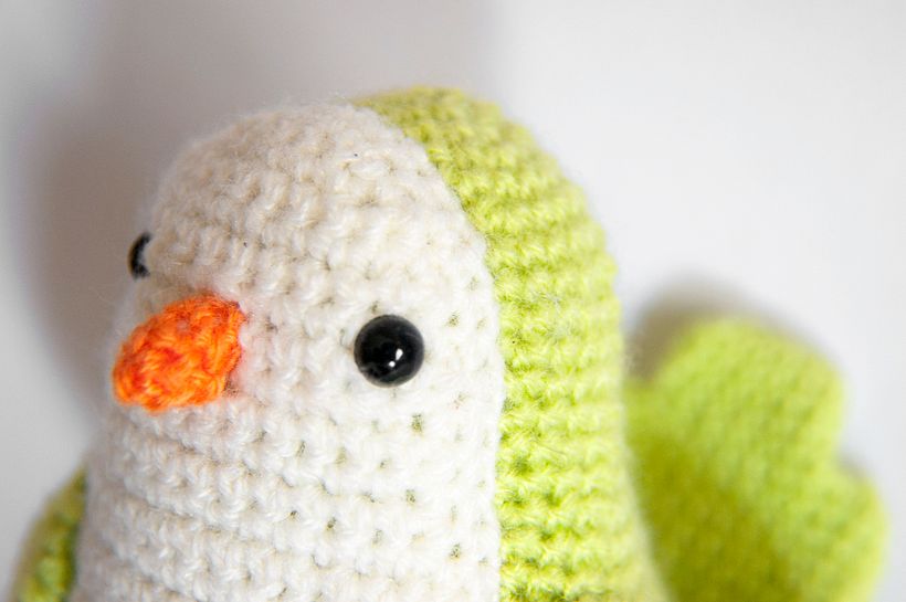 Amigurumi fotografía detalle.