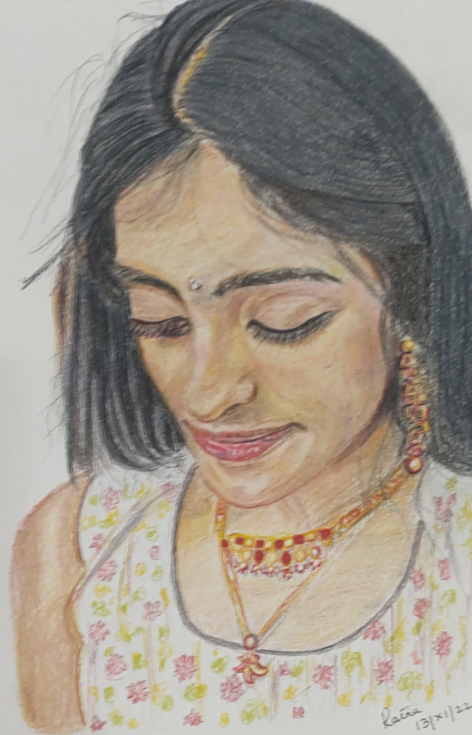 My project for course: Realistic Portrait with Coloured Pencils 1