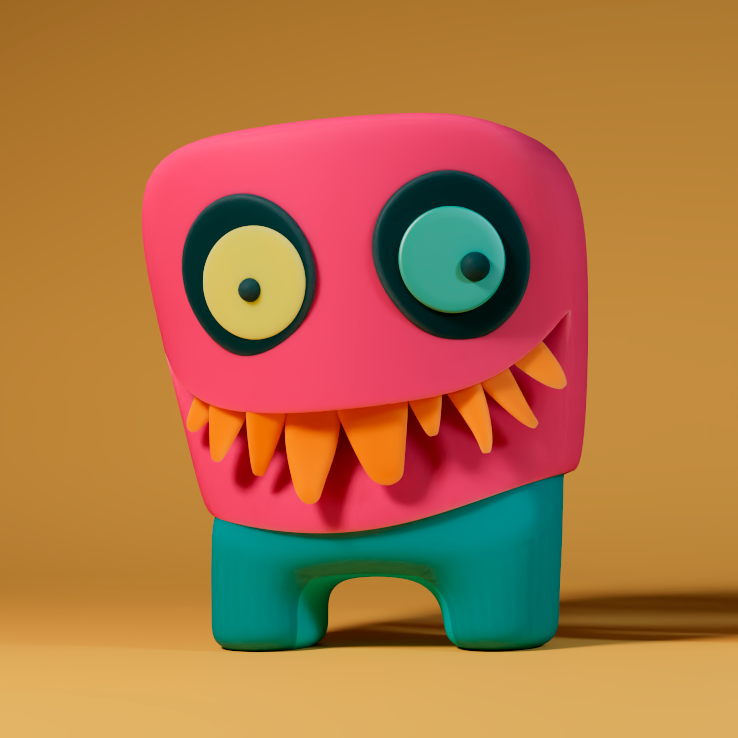 Logotipo 3D para Teatro Bicho 3