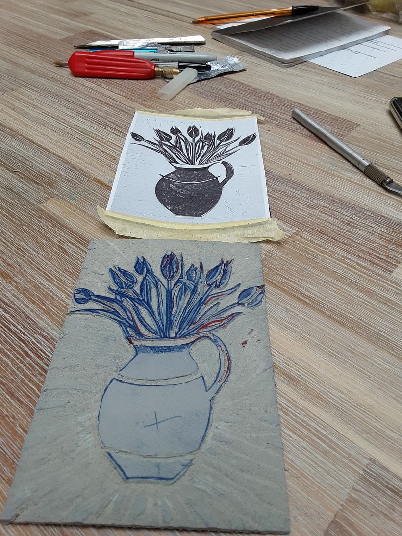 My project for course: Contemporary Printmaking with Linoleum 3