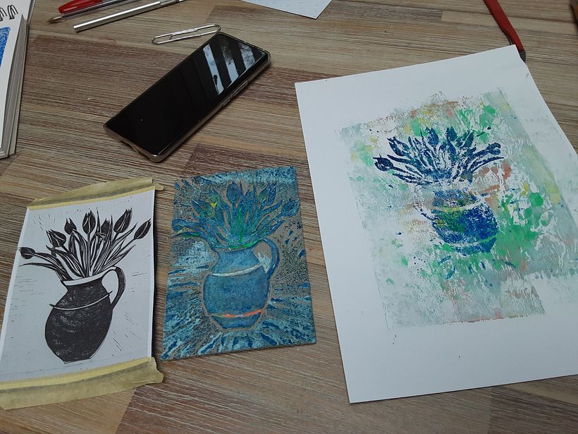 My project for course: Contemporary Printmaking with Linoleum 4