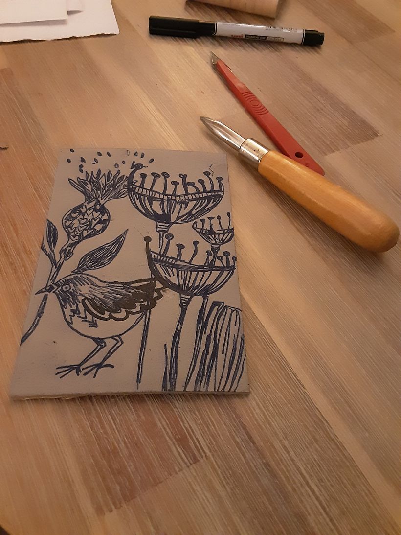 My project for course: Contemporary Printmaking with Linoleum 6