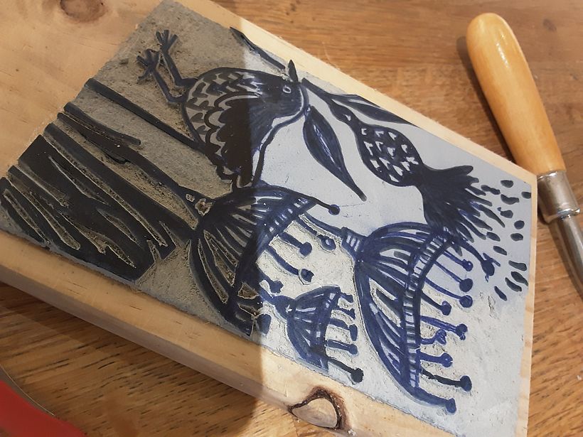 My project for course: Contemporary Printmaking with Linoleum 7