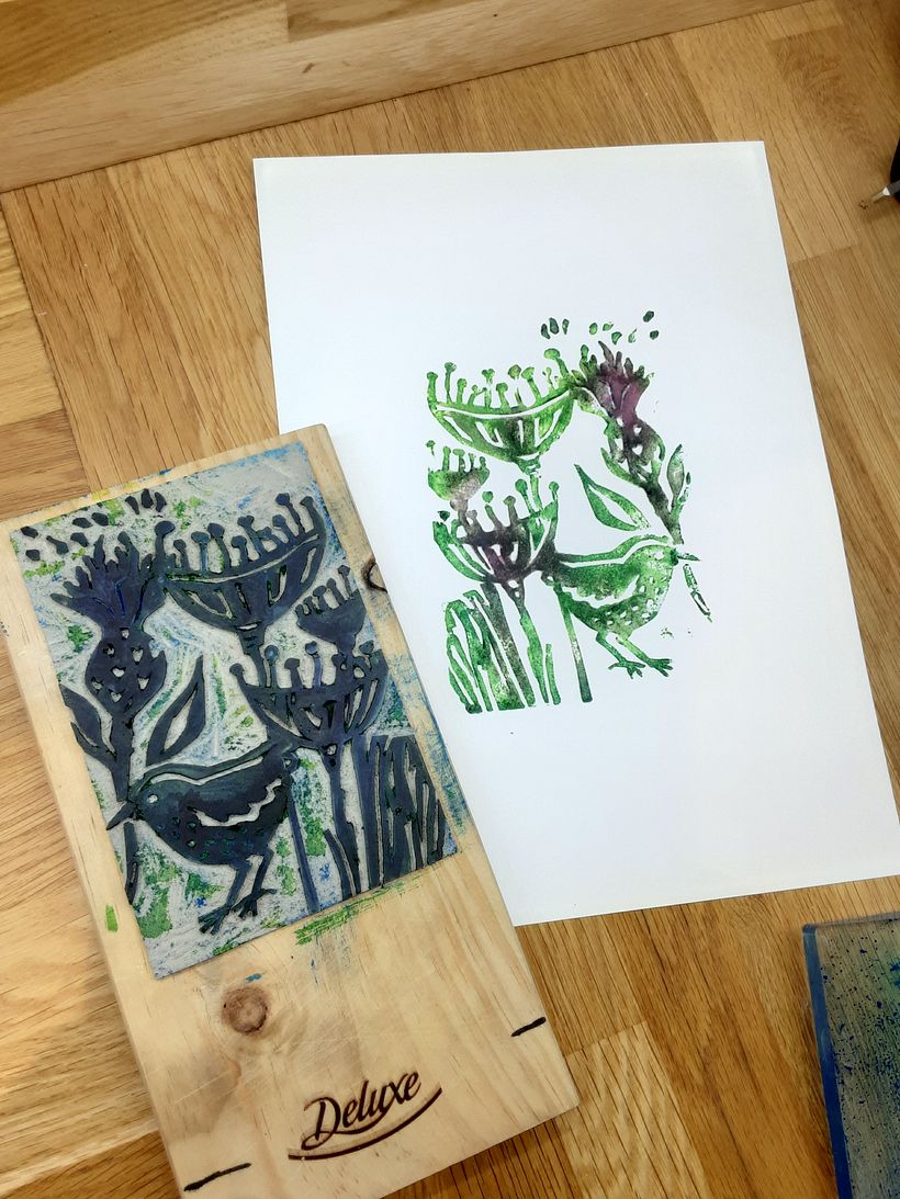 My project for course: Contemporary Printmaking with Linoleum 9
