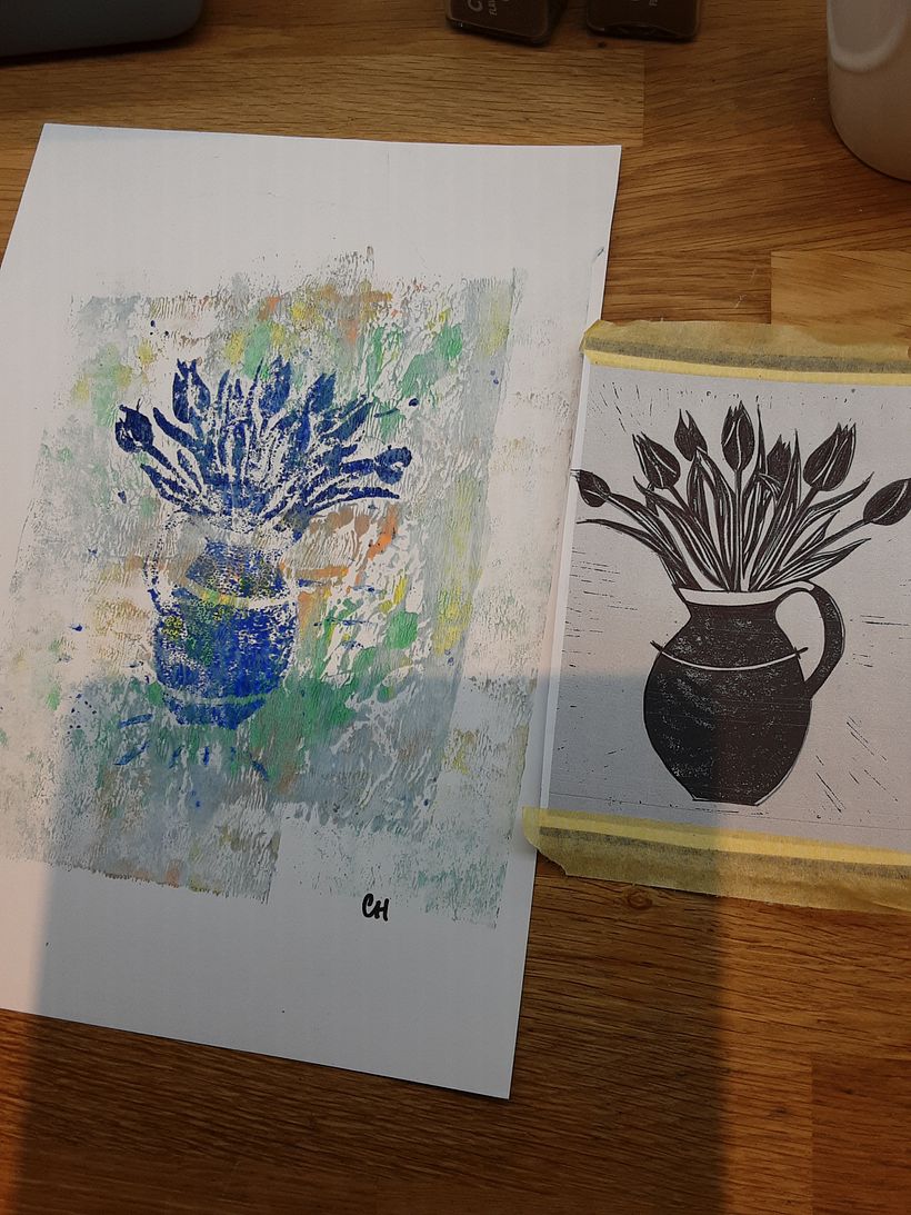 My project for course: Contemporary Printmaking with Linoleum 10