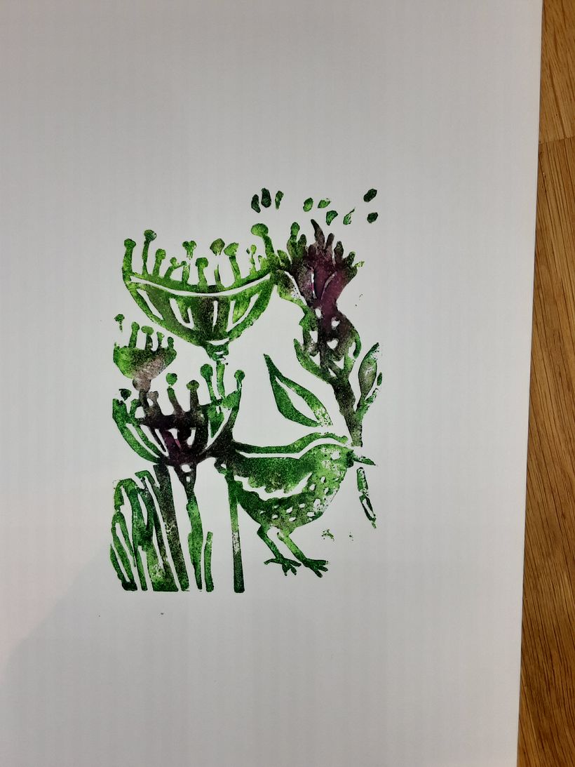 My project for course: Contemporary Printmaking with Linoleum 11
