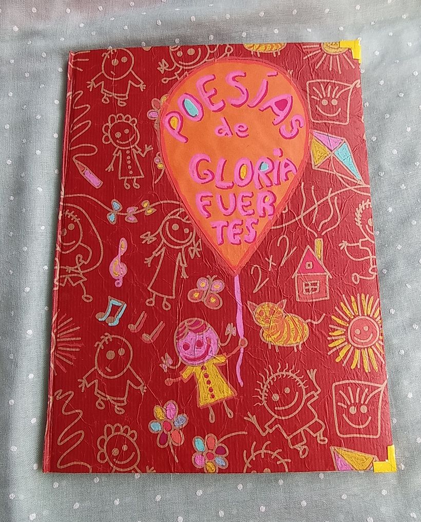 Portada del cuaderno de "Poesias de Gloria Fuertes"