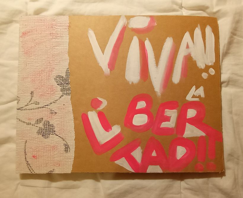 Primer cuaderno que hice para el curso de Maru de guache