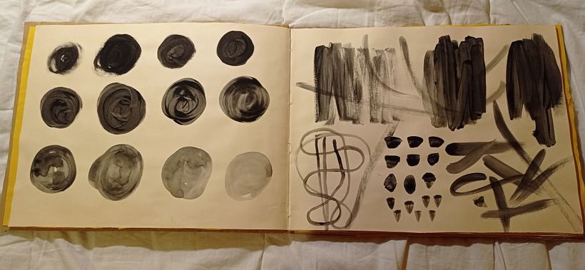 Primera hoja del cuaderno