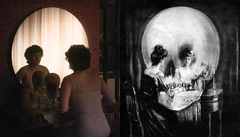 This moment from The Queen's Gambit mirrors All is Vanity by Charles Allan Gilbert.
