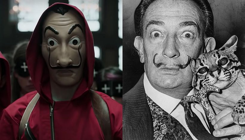 The Money Heist mask inspired by surrealist Artist Salvador Dalí.