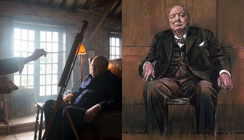 Graham Sutherland's portrait of Winston Churchill.