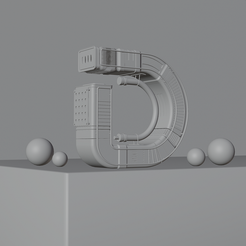 Mi proyecto del curso: Diseño 3D de letras originales con Blender 5