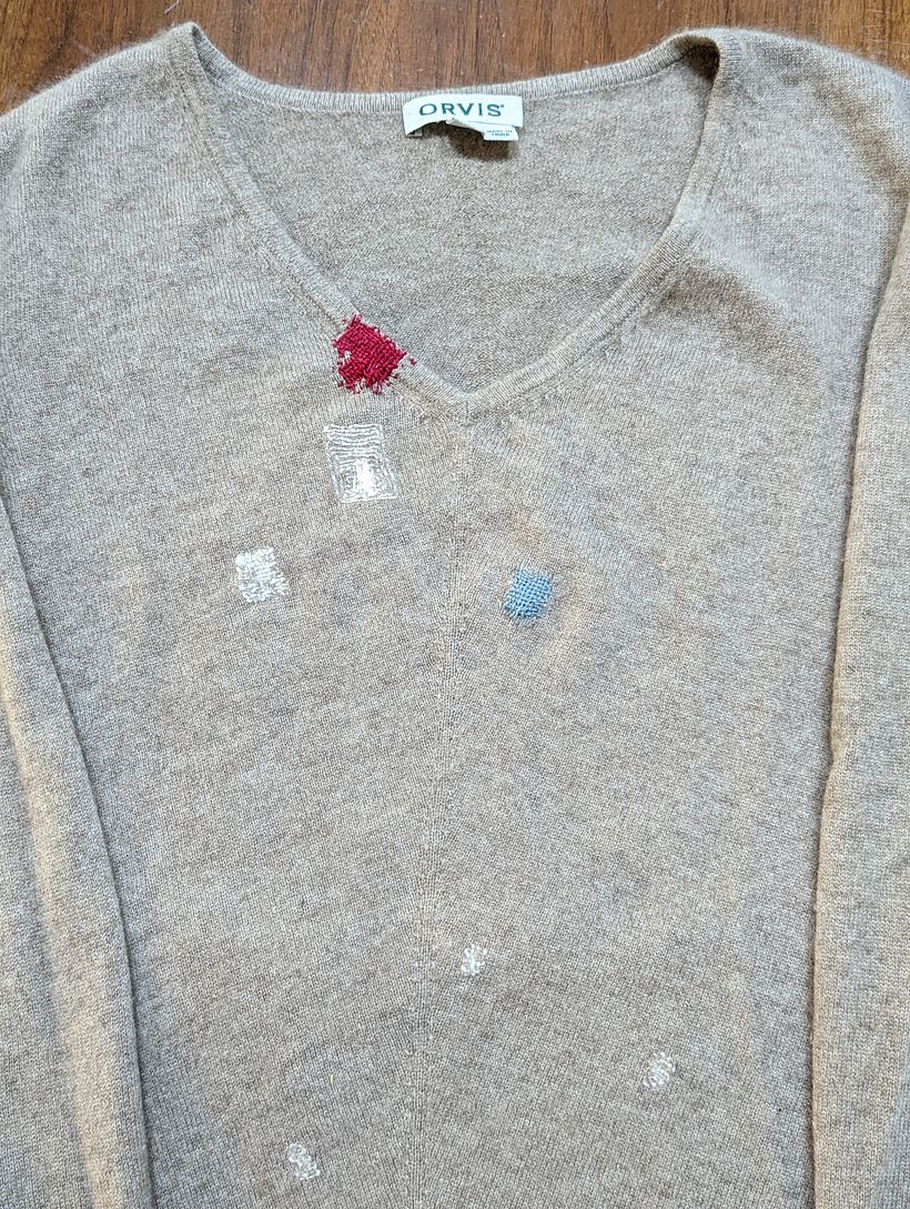 My project for course: Visible Mending: Colorful Knitwear Repair 2