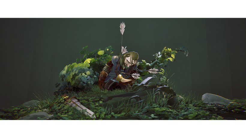 Boromir's death diorama