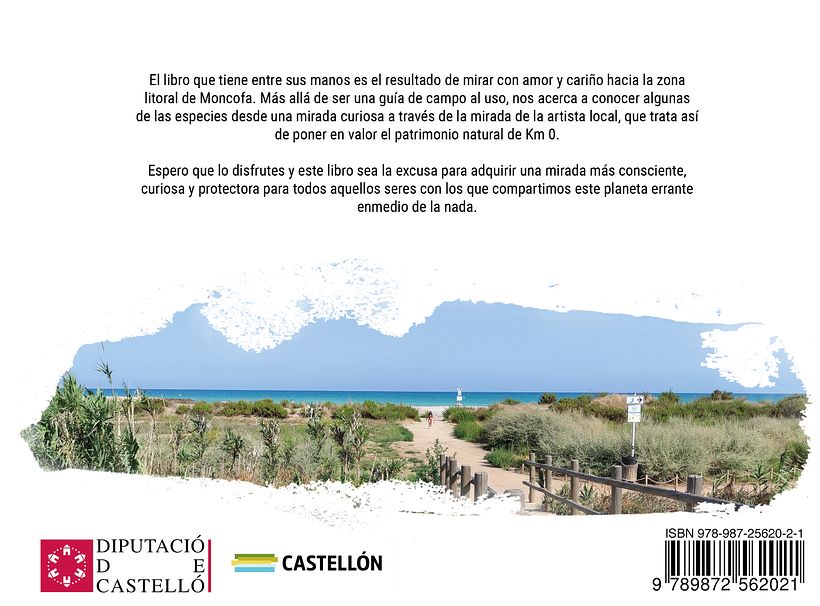 Contraportada del Cuaderno Naturalista. Proyecto Integrado EASD de Castelló. Laura Franch