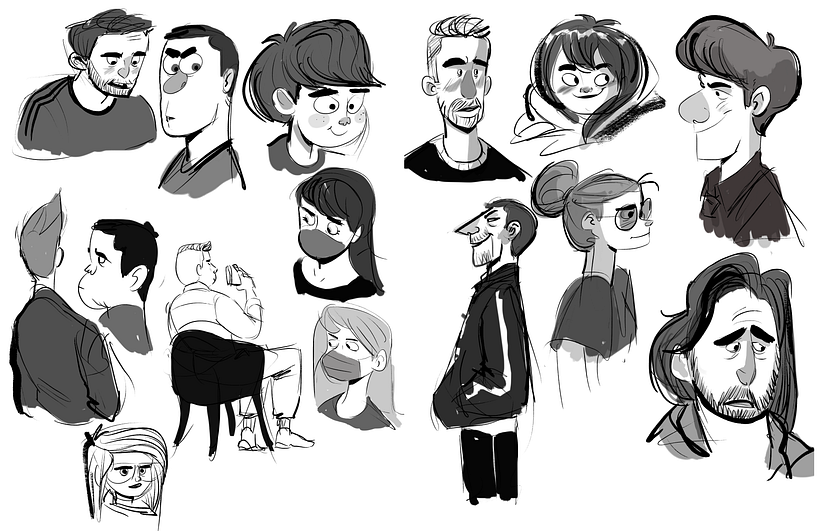 Personajes desde el Sketchbook 6