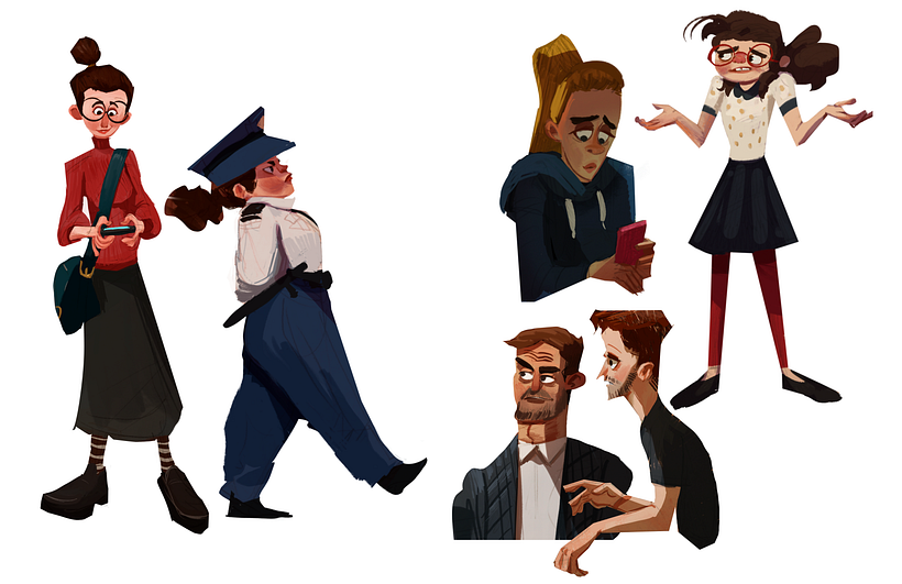 Personajes desde el Sketchbook 7