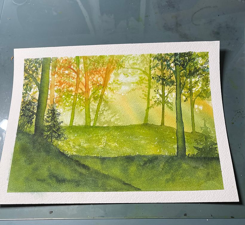 My project for course: Dreamy Watercolor Landscapes: Paint with Light 3