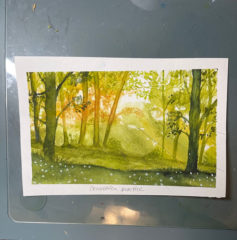 My project for course: Dreamy Watercolor Landscapes: Paint with Light 3
