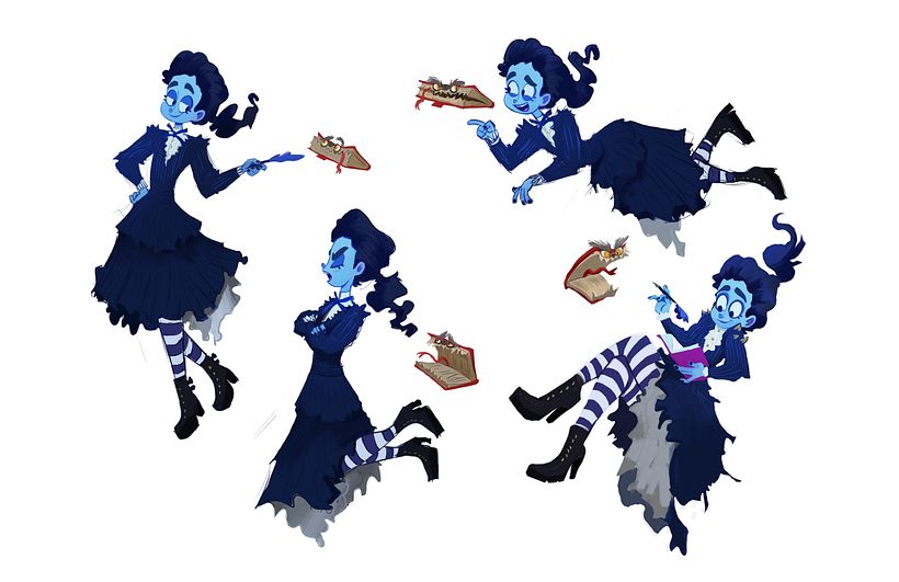 Diseño de Personajes: Los Sustos Ocultos de Frankelda 3