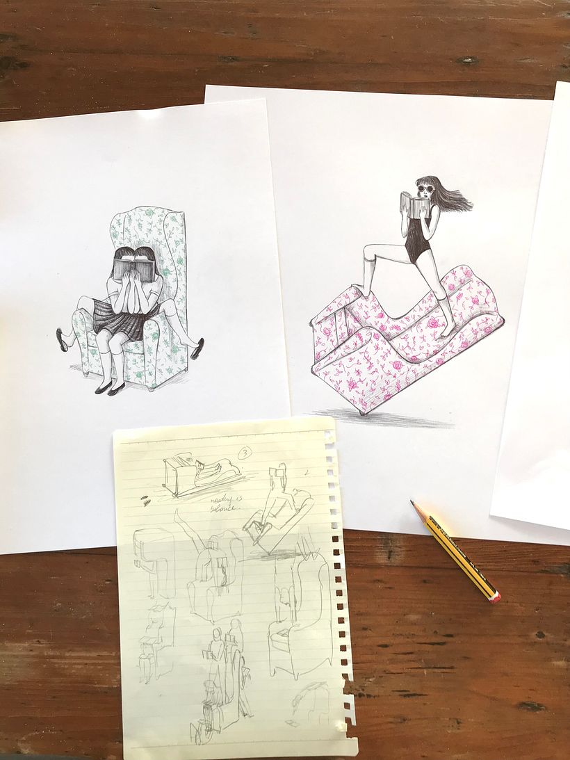Sketches and original artworks