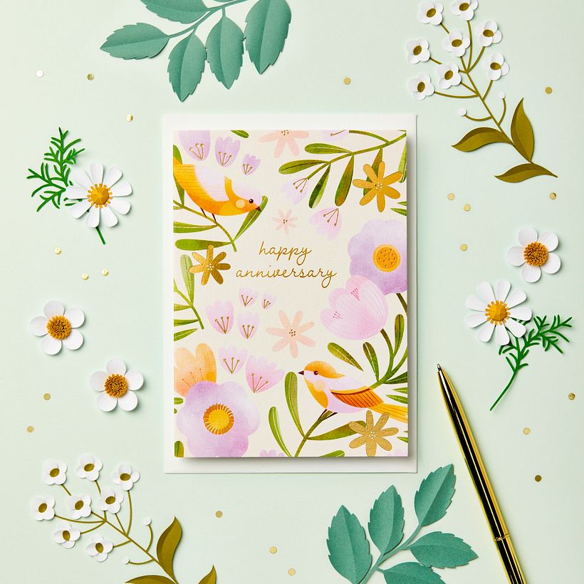 Spring Blooms Happy Anniversary