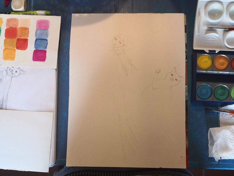 My project for course: Botanical Animal House: Watercolour, Ink and Graphite 6