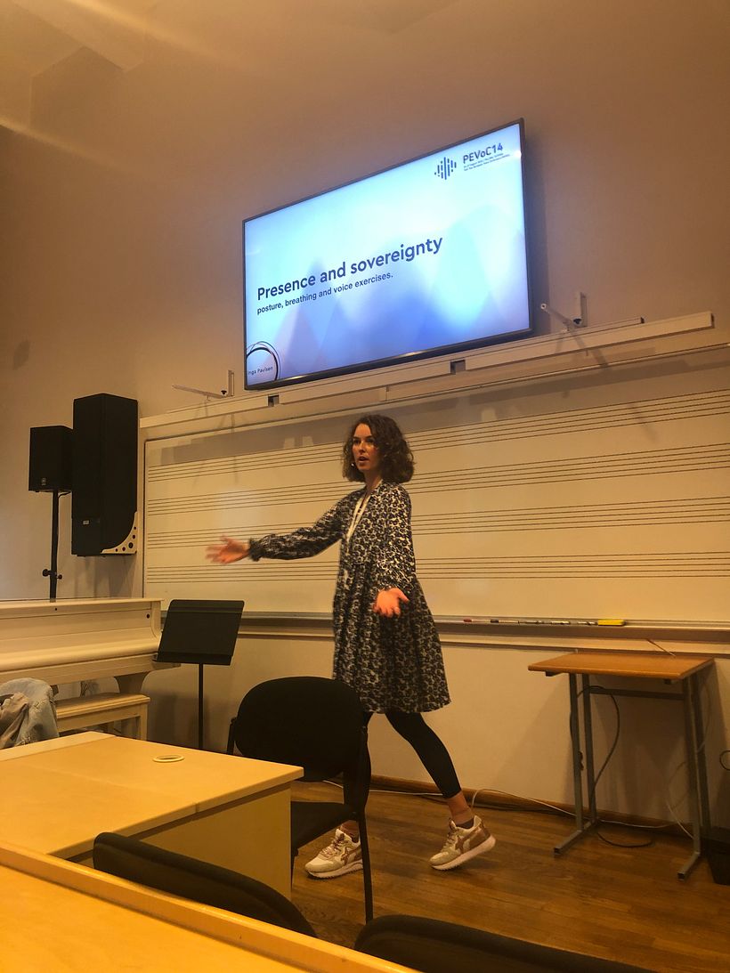 Me presenting. 