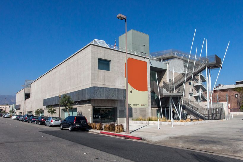 Banner on Wind Tunnel building at ArtCenter