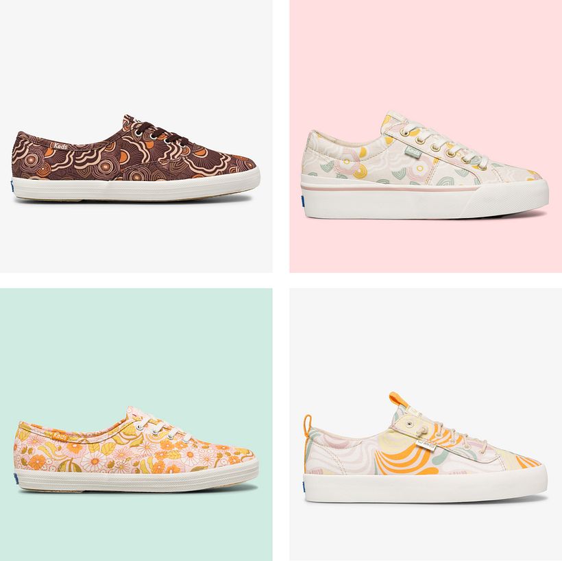 A range of abstract, illustrative and floral designs were chosen for the final collection