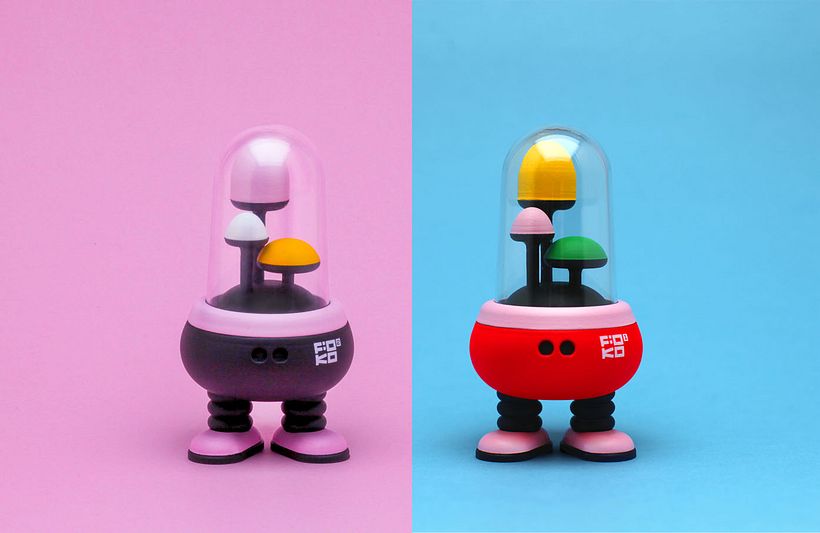 3D printed robot - handpainted