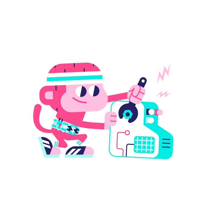 gif animation end titles Chico Bonbon - Netflix