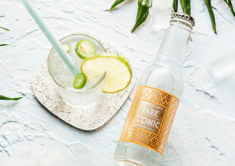 PARK TONIC identity, patterns and label 4