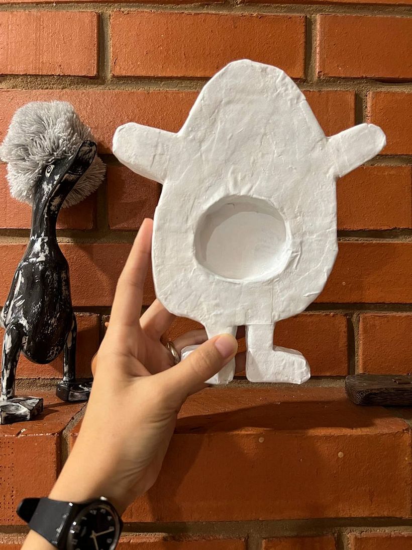 My project for course: Paper Mache for Beginners: Sculpt a Colorful Character 3